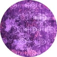 thumbnail image 1 of Ahgly Company Indoor Round Oriental Pink Industrial Area Rugs, 7' Round, 1 of 4