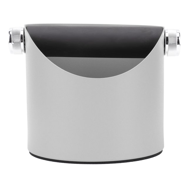 Coffee Knocking Slag Bucket, Non Slip Base Bevel Mouth Design Coffee Machine Grounds Box Detachable Tap Bar for Cafe ,Black,Yellow,Grey,Blue,Green