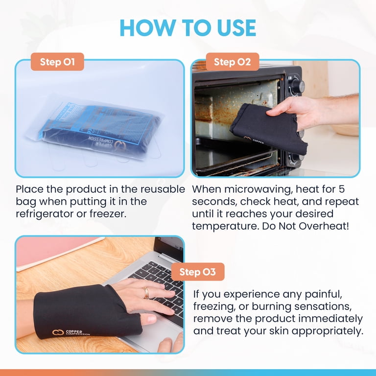 Copper Compression Hot + Cold Therapy Wrist Sleeve photo 8