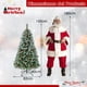 thumbnail image 3 of Costway 150cm Árbol de Navidad Artificial con Luces LED Blancas Cálidas 8 Modos de Iluminación Verde y Blanco, 3 of 10