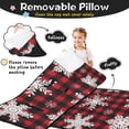 thumbnail image 3 of Red Christmas Snowflake and Plaid Pattern Toddler Nap Mats for Kids Preschool,51"x22" Sleeping Mat Bag or Kids,Toddler Sleeping Bag,Toddler Nap Mat or Daycare, 3 of 6