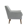 thumbnail image 3 of Porthos Home Pola Accent Chair, Tufted Fabric Upholstery, Wooden Legs, 3 of 5