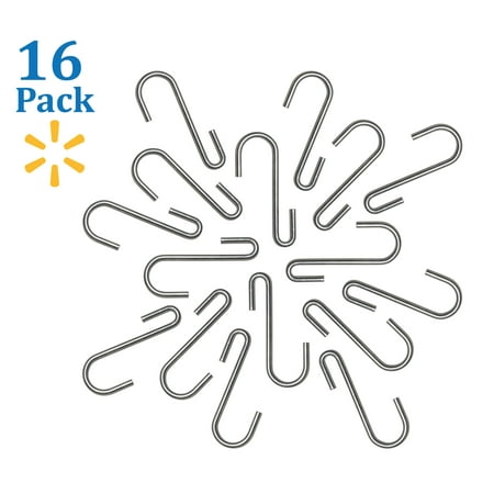Stainless Steel Pot Hook - 16 Pack Stainless Steel Hooks S Shaped Hooks Pot Hooks S Hooks Heavy Duty Pot Rack Hooks Stainless Steel Hook pan Hooks