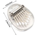 thumbnail image 2 of SDJMa 8 Keys Mini Kalimba Thumb Piano Solid Wood Finger Piano Portable Marimba Musical Handmade Instruments Professional Mbira with Lanyard Good Accessory Pendant Gift Easy to Learn Christmas Gifts, 2 of 8