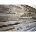 3/8 in. x 4 ft. Random Width 3 in. 5 in. Grey Reclaimed Planks