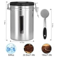 thumbnail image 5 of Airtight Coffee Canister Stainless Steel Coffee Storage Container with CO2 Valve Sealed Cantilever Lid, 5 of 5