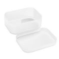 thumbnail image 2 of Joernso Plastic Frosted Compartment Storage Box with Lid Office Container Organizer, 2 of 8