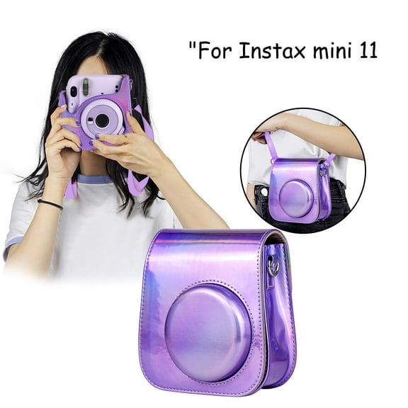 Kiplyki For Instax Mini 11 Case Instant Film Camera Protective Case Leather Protector
