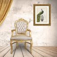 thumbnail image 3 of Wild Apple Portfolio 18x24 Gold Ornate Wood Framed with Double Matting Museum Art Print Titled - Peacock Birdcage I, 3 of 4