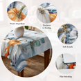 thumbnail image 5 of Blue Thanksgiving Pumpkin Table Cloth Waterproof Tablecloths, Fall Eucalyptus Leaves Plaid Tablecloth Dining Table Cover for Kitchen Party Tabletop Outdoor, Rectangle Tablecloth 60x120 Inch, 5 of 9