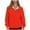 Red, variant on gbyLJF Women's Half Zip Hoodie Lapel Long Sleeve Printed Pullover Sweatshirt Casual Quarter Zipper Hoodies