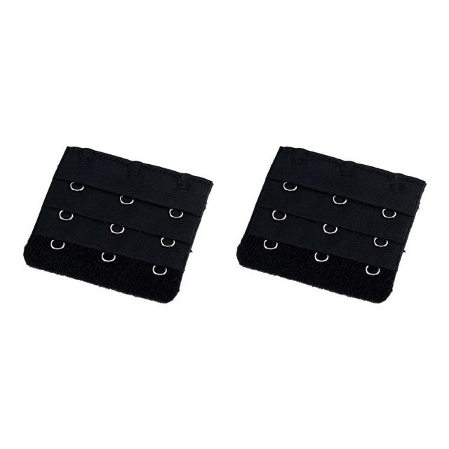 Correa de extensión Minnieouse para sujetador 3 accesorios de gancho negro 2piezas
