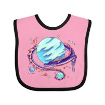 Inktastic Space Dragon and Planet Boys or Girls Baby Bib