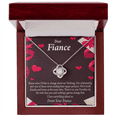 thumbnail image 3 of To My Fiancee  I Love Everything About Us Infinity Knot Necklace Message Card, 3 of 15