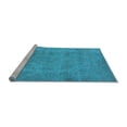 thumbnail image 2 of Ahgly Company Machine Washable Indoor Rectangle Oriental Light Blue Industrial Area Rugs, 2' x 5', 2 of 4