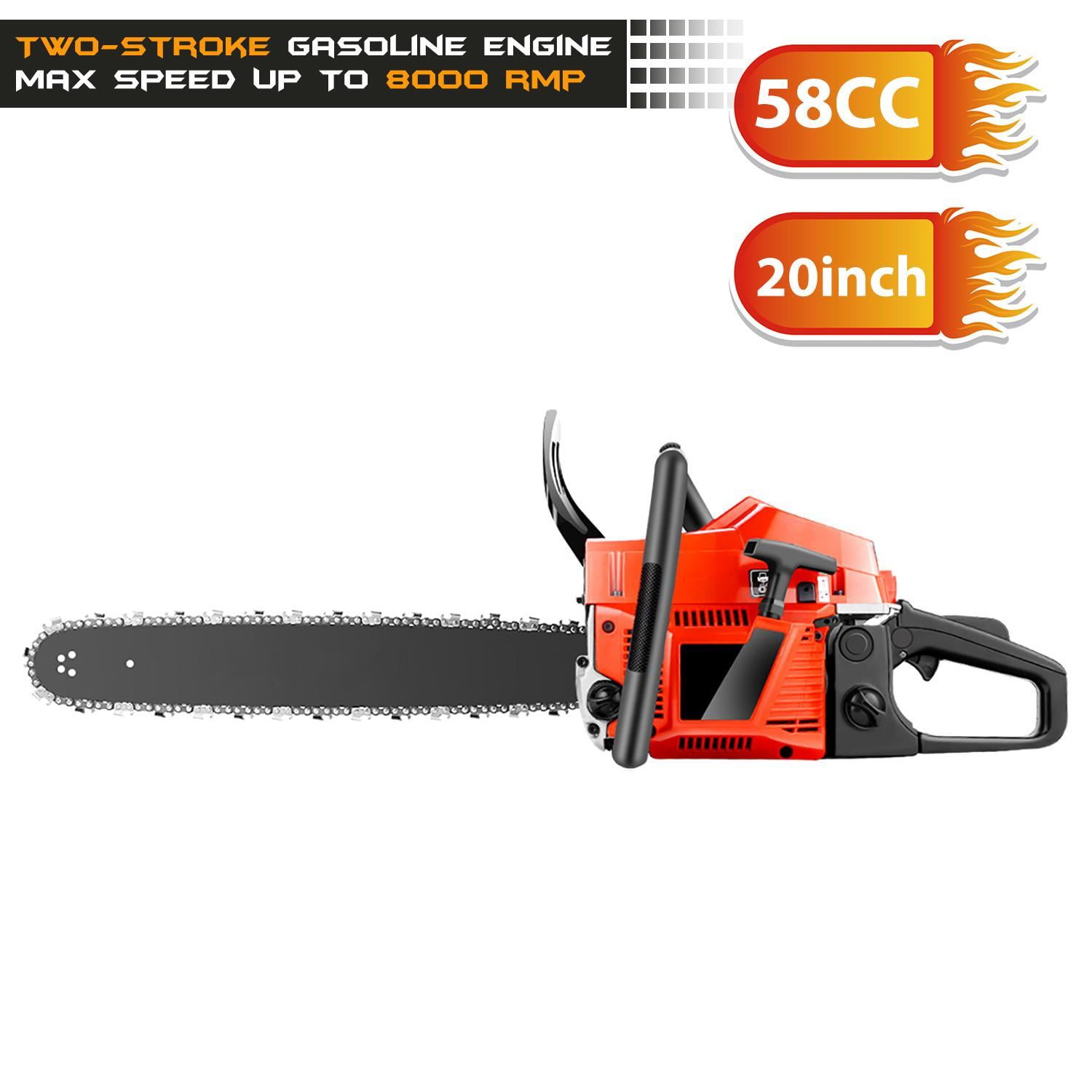 20 inch Bar Gas Chainsaw Cordless Electric Chainsaw for Cutting Wood