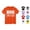 Orange, variant on VOUZZA Boys Graphic Tees Baby Boys Big Brother Announcement Short Sleeve Tee Girls Tops Pullover Soft Cotton Graphic T Shirts Tops