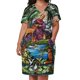 thumbnail image 3 of Vestido de bolsillo suelto con vitrales de San Francisco, vestidos de ceremonia, ropa de mujer, vestido de noche para mujer, 3 of 7
