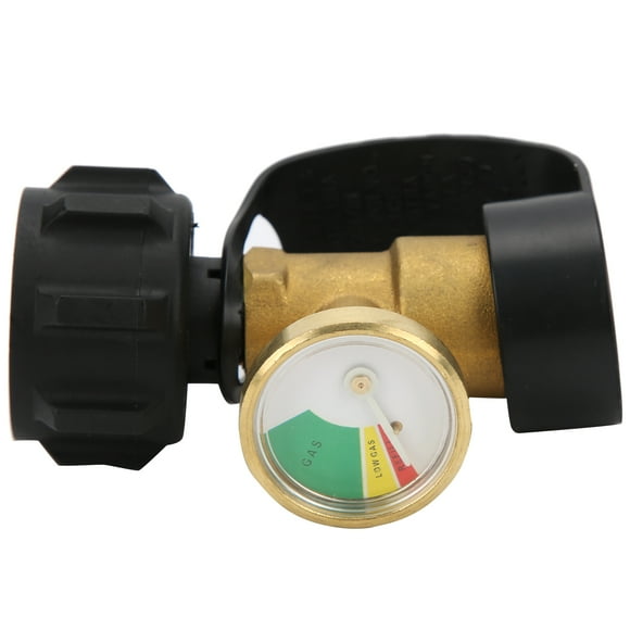 Propane Tank Gauge, Firm Connection Strong Air Tightness Propane Tank Accessory Propane Tank Adapter for RV for Gas Grill for Camping Stove