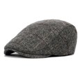 thumbnail image 1 of MesaSe Newsboy Caps Advanced Flat British Western Style Button Design Men Striped Hat for Daily Wear, 1 of 11