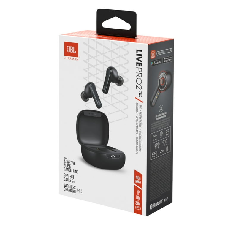 JBL LIVE PRO 2 ブラック Free Shipping! JBL Live Pro 2 Bluetooth Earphones, True