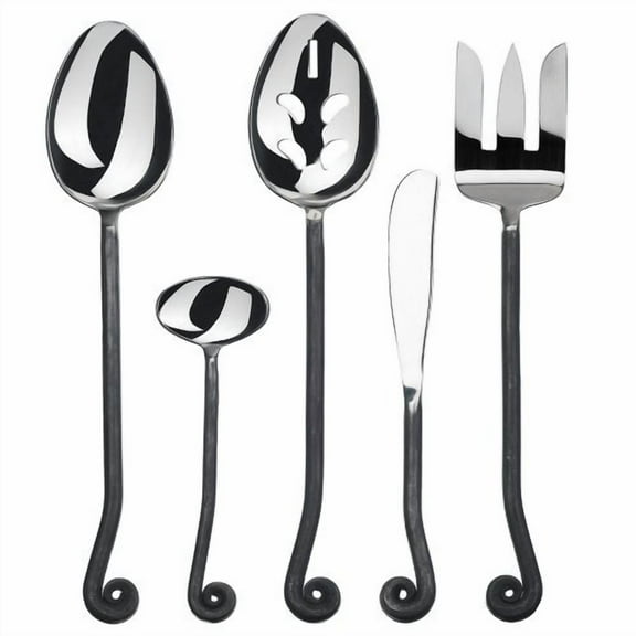 Gourmet Settings Treble Clef 18/10 Stainless Steel 5pc. Hostess Set