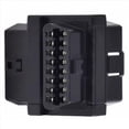thumbnail image 3 of 2X Car Mini OBD2 One Minute Two Extension Cable Automotive Universal 16-Pin Core Splitter Connected to Obd Devices(B),2 x Splitter,Black, 3 of 4