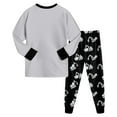thumbnail image 4 of WUANDIXFA Toddler Sets for Boys Planet Homewear Sets Dinosaur Cotton Truck 2 Piece Long Sleeve Sets Sleepwear Clothes Set Loungewear Black,7-8 Years, 4 of 7