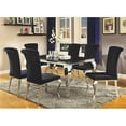 thumbnail image 4 of Coaster Carone 5-piece Metal Dining Room Set Black and Chrome, 4 of 4