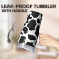 thumbnail image 5 of Geometric Design 20oz Stainless Steel Insulated Tumbler With Handle Double Wall Leak Proof For Coffee Tea Travel, 5 of 5