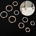 thumbnail image 6 of MODANU 16PCS Trigger Metal Spring O Rings Round Carabiner Clip Snap Trigger Spring Keyrings Buckle for Handbag Craft Making (4 Sizes, Gold), 6 of 8