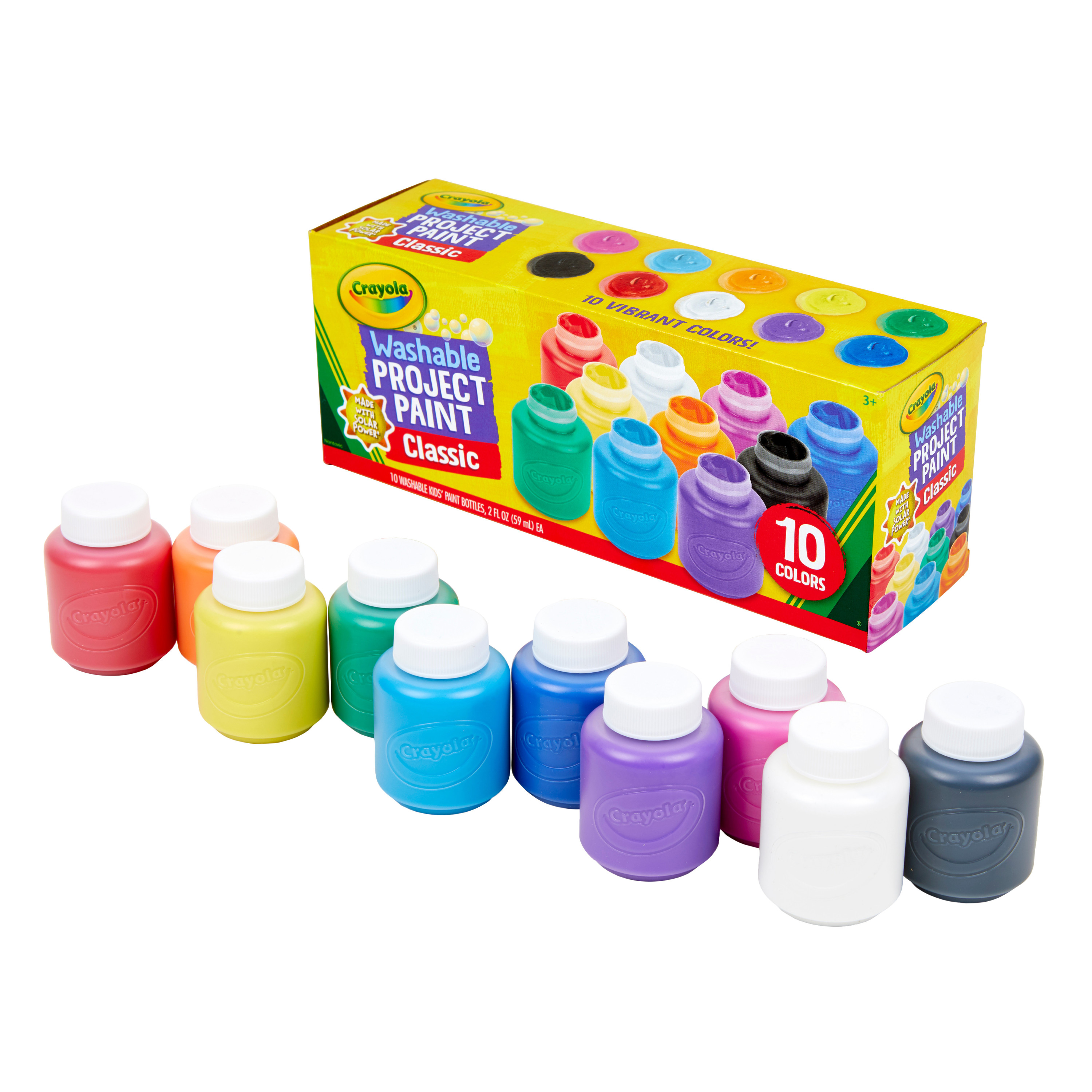 Crayola Washable Kids Paint Set, 10-Colors, Arts and Crafts for Toddlers - image 3 of 8