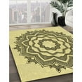 thumbnail image 2 of Ahgly Company Indoor Rectangle Patterned Mustard Yellow Area Rugs, 4' x 6', 2 of 6