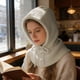 thumbnail image 1 of CaiYueKe Women's Knitted Shawl Collar Hat Winter Warm Scarf Neck Warmer Protector Fashion Versatile Layering Accessory Soft Stretchy Beanie Cap, 1 of 7