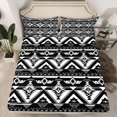 thumbnail image 2 of Castle Fairy Boys Girls Tribal Aztec 4pcs Bed Sheets,Bohemian Hippie King Sheets,Exotic Style Super Cozy Sheet Set,Luxury Bedroom Decor, 2 of 7