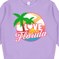 thumbnail image 3 of Inktastic I Love Florida with Ocean and Palm Trees Toddler Sweatshirt, 3 of 4