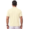 thumbnail image 4 of Delconic Men’s Classic Short Sleeve Polo Shirt with Turn Down Collar Button Closure for Business and Casual Wear Beige L, 4 of 4