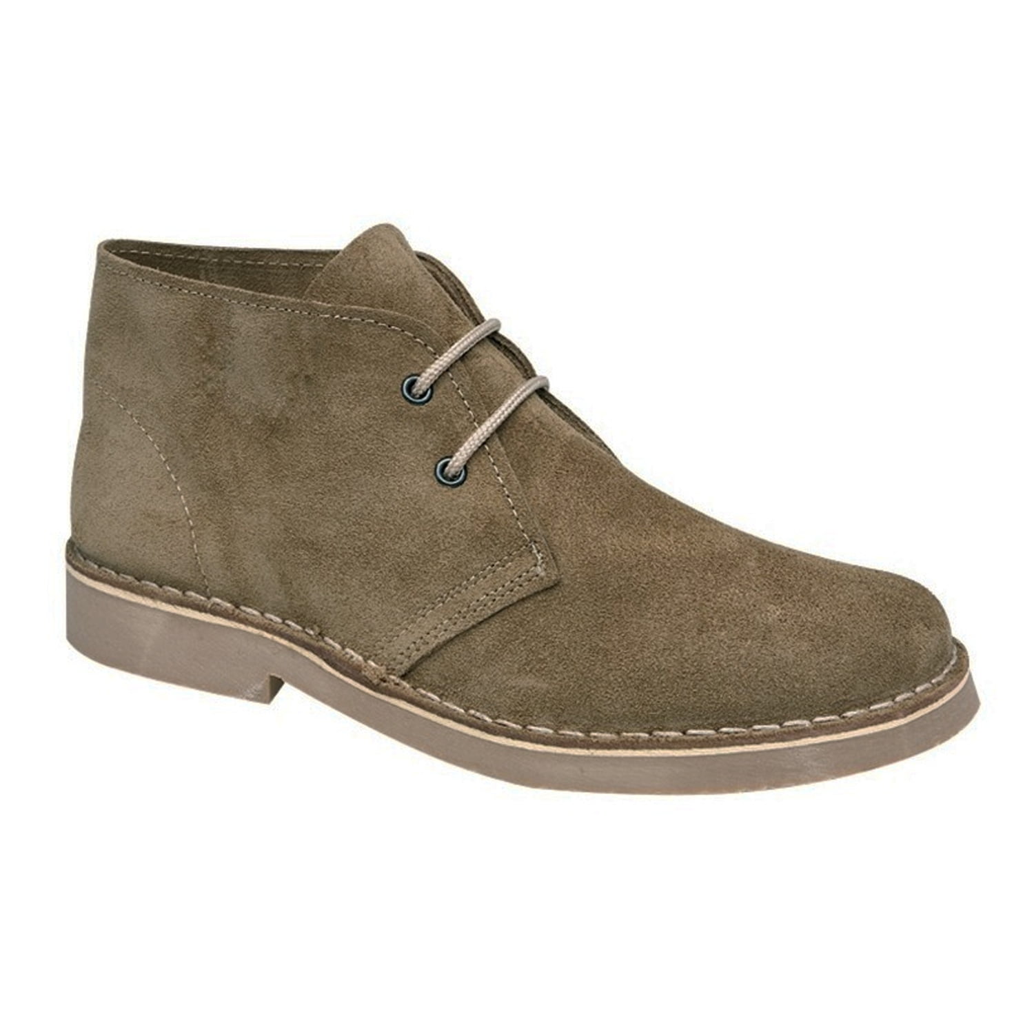 Roamers Mens Real Suede Round Toe Unlined Desert Boots