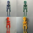 thumbnail image 6 of Poseable Skeleton Fridge Magnet, 3D Mini Skeletons with Movable Joints Fridge Magnets, Multi-Colors Skull Decor, Funny Goth Human Skeleton Magnetic Accents for Refrigerator, Kitchen,Red Green Blue, 6 of 16