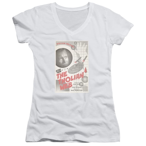 Star Trek Tos Episode 64 Junior Women's V-Neck T-Shirt White