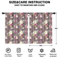 thumbnail image 2 of Blackout Kids Curtains,Pioneer Flower Floral Print Pattern Childrens Insulated Curtains Set Of 2,Bedroom Essentials,Toddler Room Decor 42"x54", 2 of 5