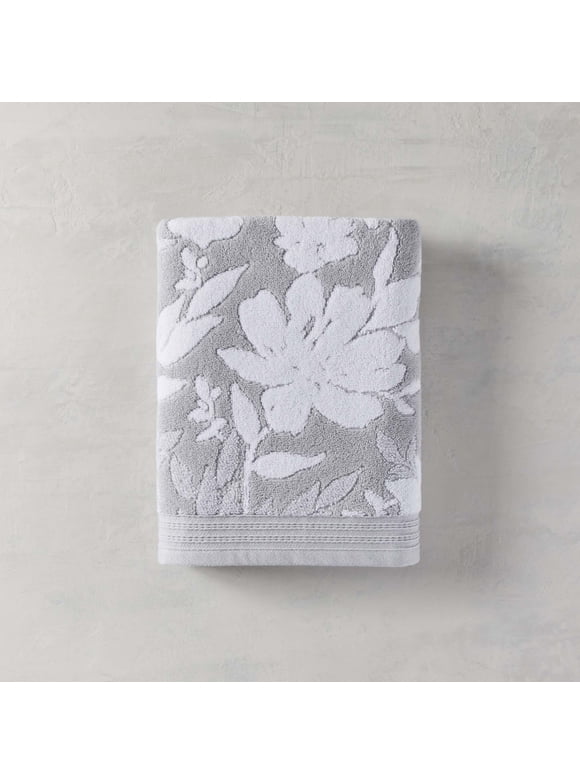 Better Homes & Gardens Signature Soft Floral Bath, Soft Silver