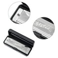 thumbnail image 3 of BLEEUS 10 Hole 20 Tone Harmonica Portable Harmonica Adults Gift (Silver) Musical Instruments Supplies (Silver), 3 of 8