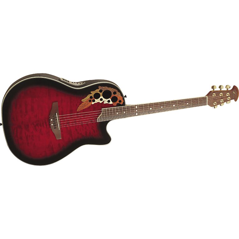 Ovation CS347FKOA Celebrity Deluxe Acoustic-Electric Guitar Black