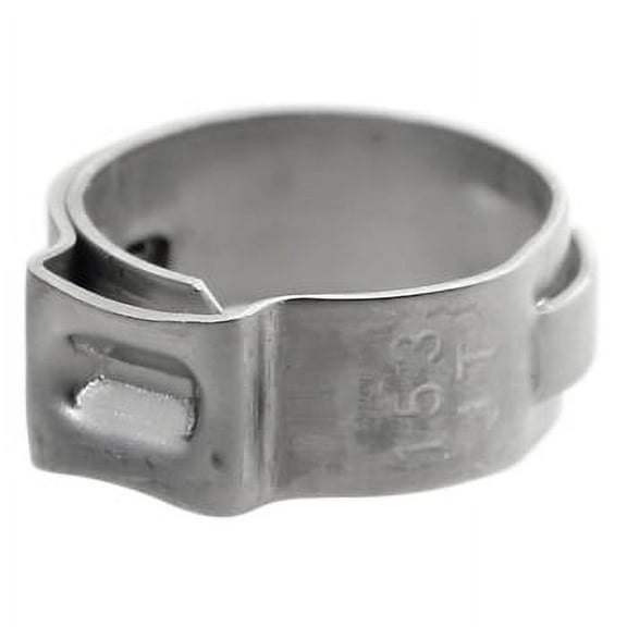 Ear Clamp, 10 pack 19/32" 12.8-15.3mm / .504-.602" Band Dim 7x0.6mm 316 SS Pro #: 4-153 X-Ref #: