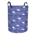 thumbnail image 2 of Balery Flamingo Round Laundry Basket with Handles Waterproof Freestanding Laundry Hamper for Clothes Toys in the Dorm and Family-, 2 of 8