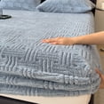 thumbnail image 4 of Blue Velvet Mattress Protector With Deep Pocket Design And All-Around Elastic For Enhanced Comfort And Warmth, 4 of 7