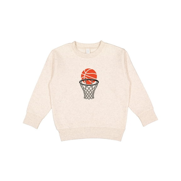 Inktastic Basketball and Hoop Toddler Sweatshirt