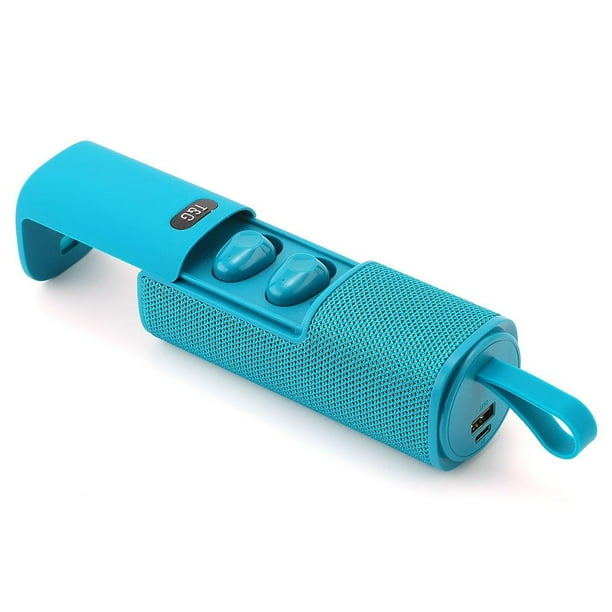 Altavoz Inalámbrico Al Aire Libre Bluetooth Banco De Energía Portátil Tws Bluetooth 5.0 Auriculares Deportivos Altavoz Yuarrent EL017806-01