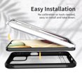 thumbnail image 6 of ExoGuard For Samsung Galaxy A12 Case,Clear Hard Back Full Body Case with Screen Protector (Black), 6 of 6